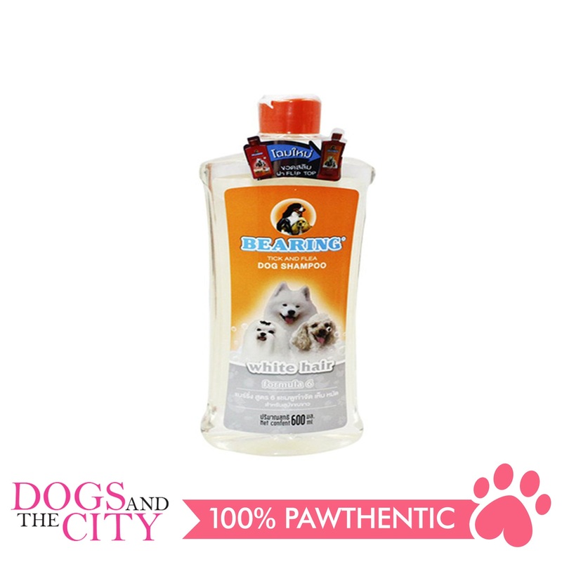 Bearing Tick & Flea Dog Shampoo White Hair 600ml