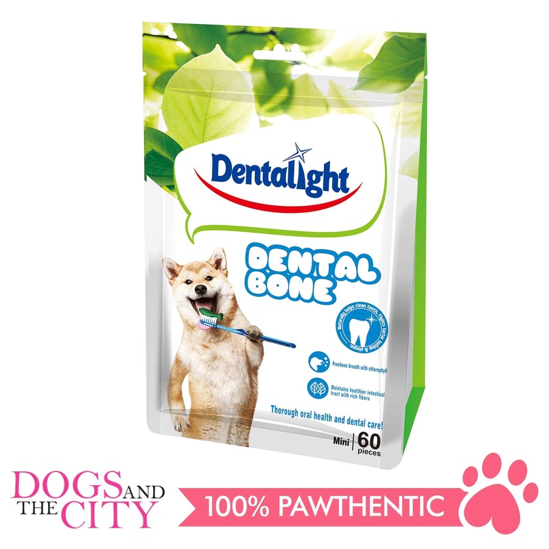 Dentalight 2313 Dental Bone 2.5" Small 60 pieces Dog Treats 540g