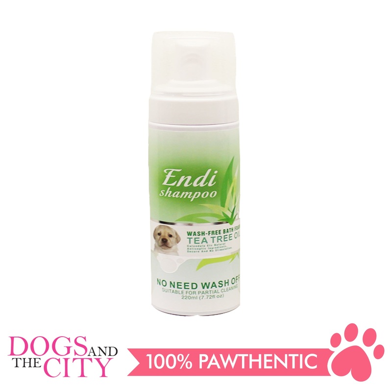 Endi Wash Free Shampoo Bath Foam Tea Tree Oil 220ml