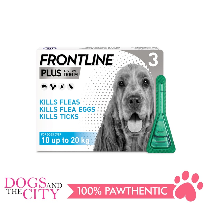 Frontline Plus Flea & Tick Spot On for Dogs 10-20kg