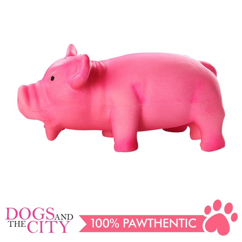 Pawise 14032 Dog Toy Pink Latex Pig Large 20x9x11cm
