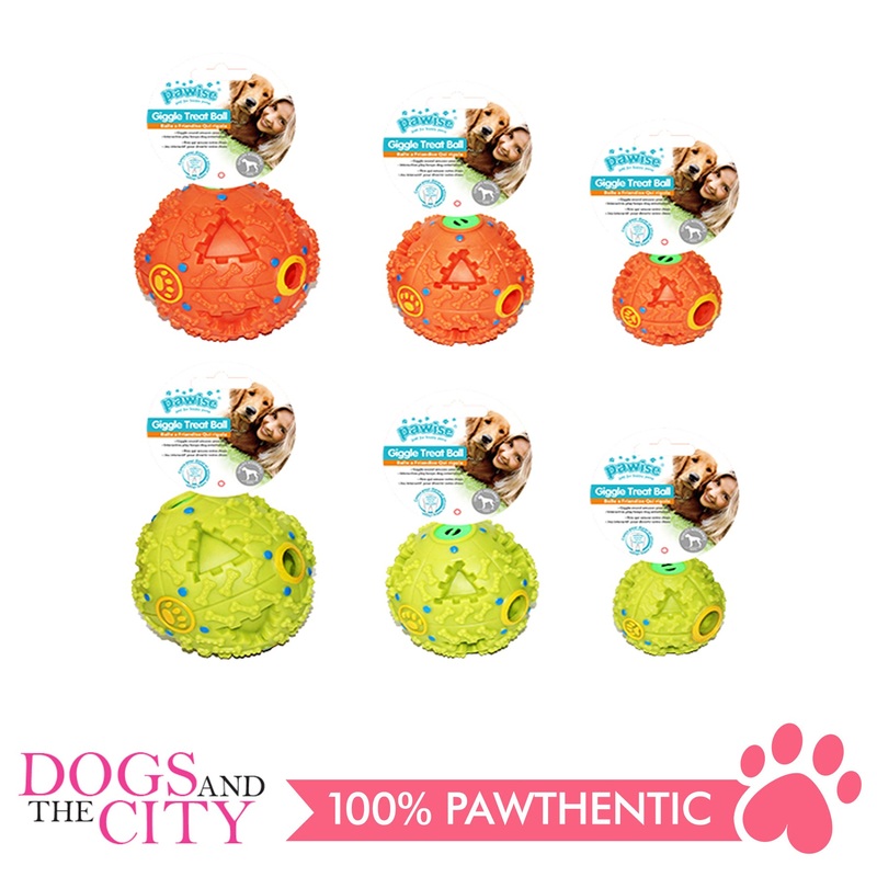 Pawise 14102 Dog Toy Giggle Treat Ball 9cm