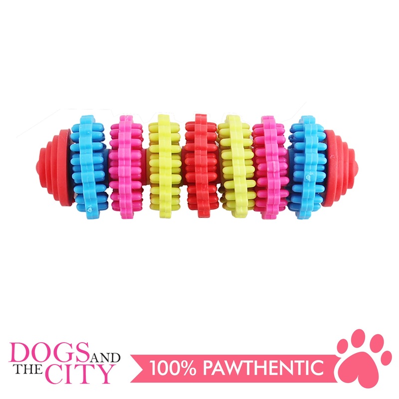 Pawise 14666 Rainbow World Gear Dog Toy Large