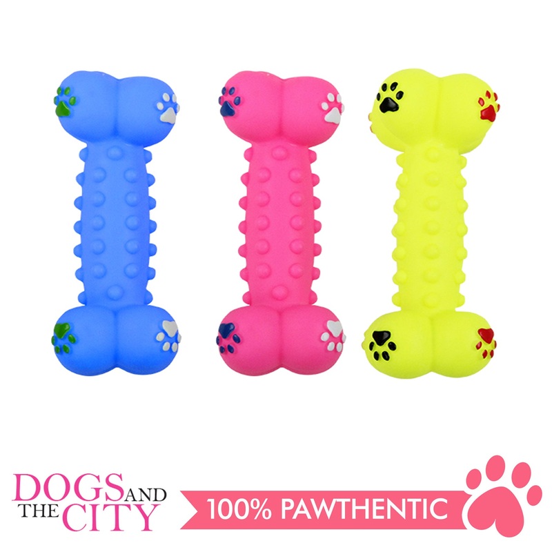 Pawise 14154 Dog Toy Vinyl dumbbell bone 16x6x6cm