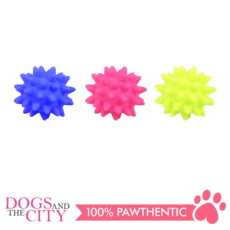 Pawise 14161 Dog Toy Vinyl Spiny Ball 6cm