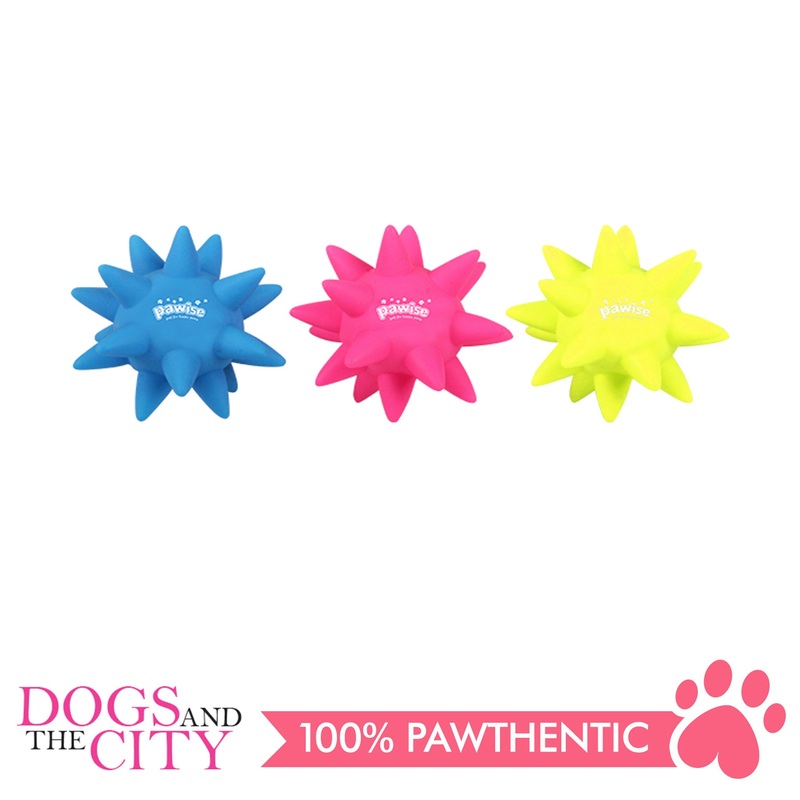 Pawise 14163 Dog Toy Vinyl Spiny Ball 15cm