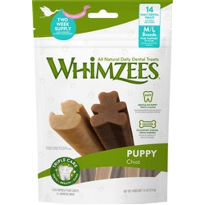 Whimzee Puppy Chews Medium-Large 7.4Oz