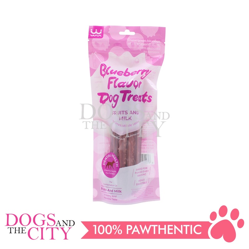 WLN-065  Blueberry flavored puffed dental bone 100g