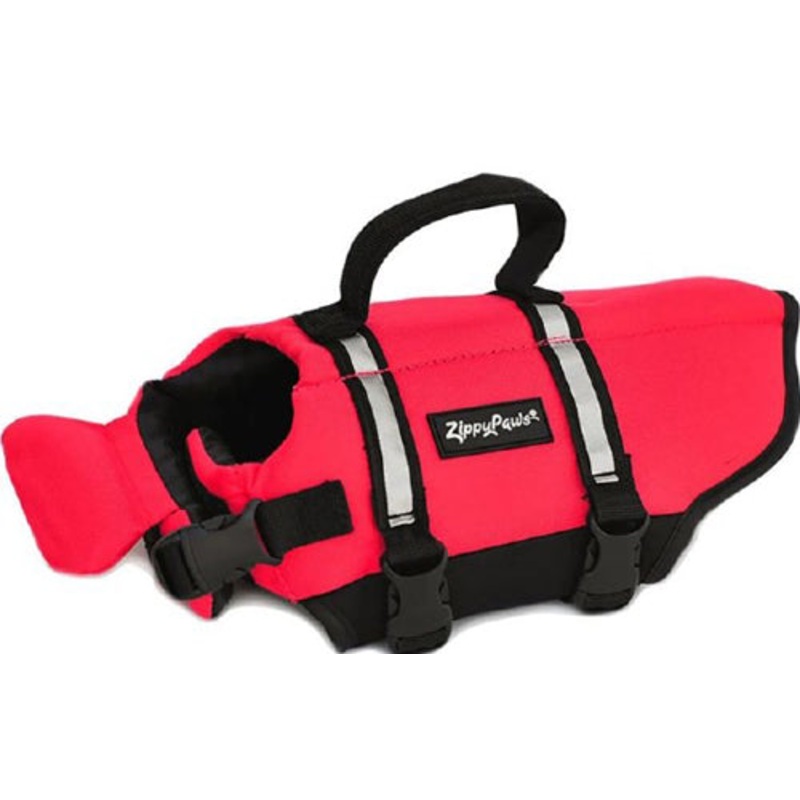 ZippyPaws Adventure Dog Life Jacket Red 1ea-XXS
