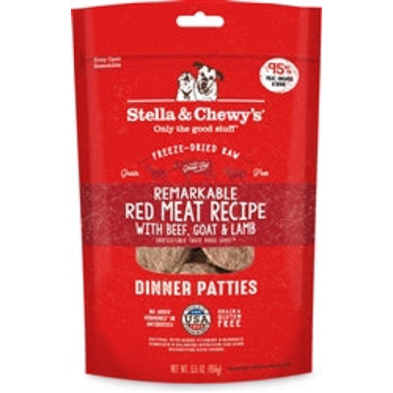 Stella and Chewys Dog Freeze Dried Dinner Red Meat 5.5 Oz.