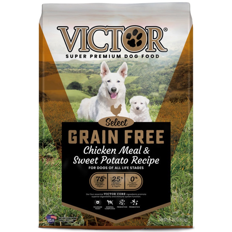 Victor Super Premium Dog Food Grain Free Chicken 15 Lb