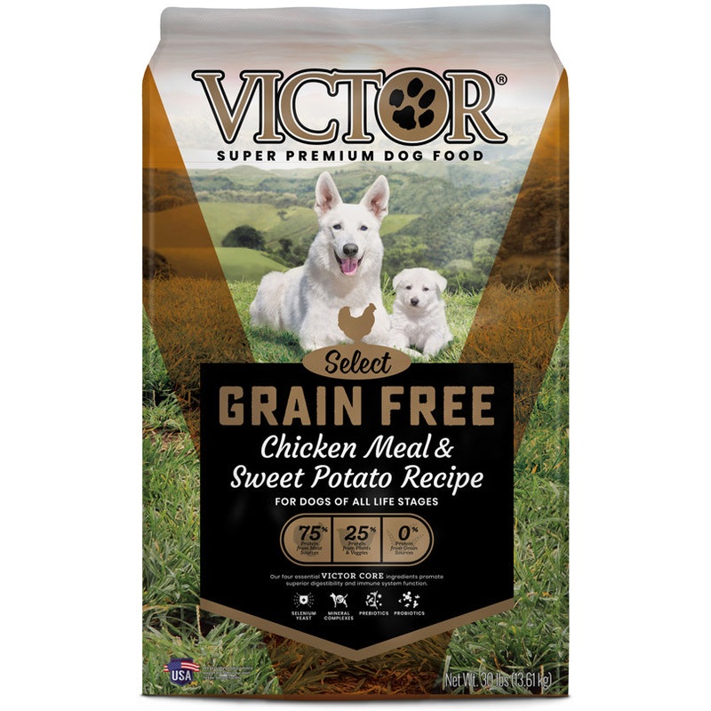 Victor Super Premium Dog Food Grain Free Chicken 30 lb