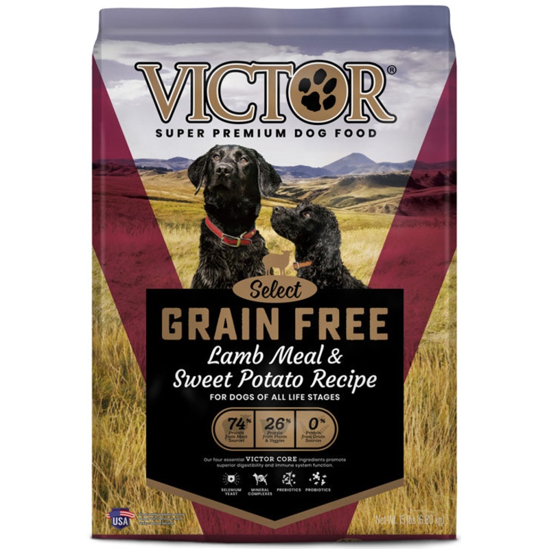 Victor Super Premium Dog Food Grain Free Lamb Meal 15 lb