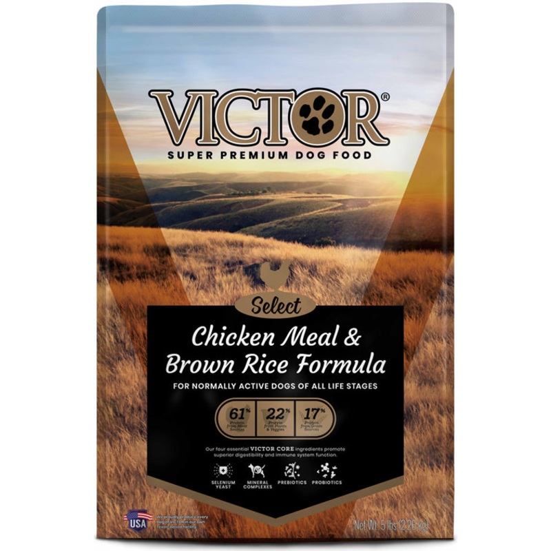 Victor Super Premium Dog Food Chicken Meal and Brown Rice 5 lb