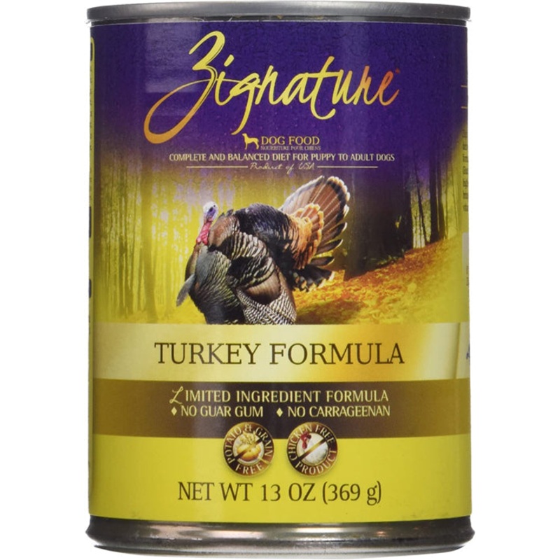 Zignature Dog Canned 13oz. Turkey (Case of 12)