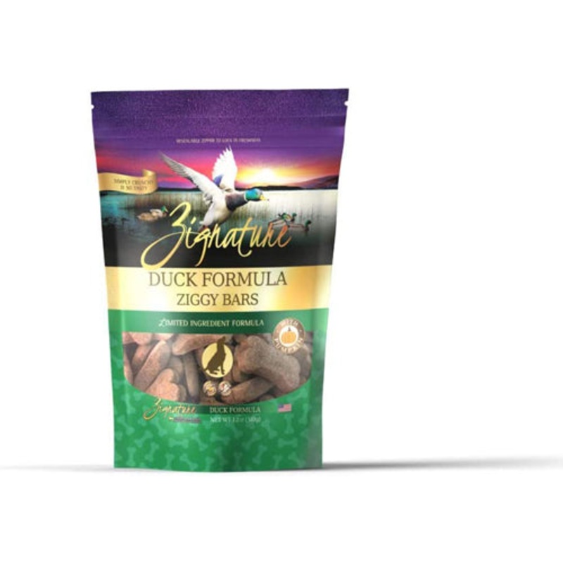 Zignature Dog Ziggy Bar Treat Duck 12oz.