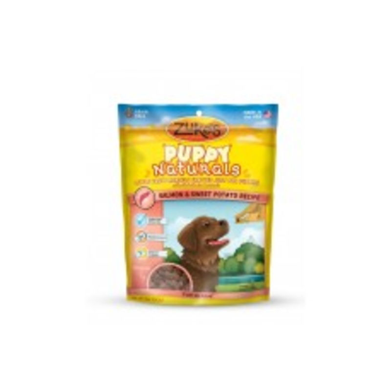 Zukes Puppy Naturals Grain Free Salmon and Chickpea Dog Treats 5 Oz