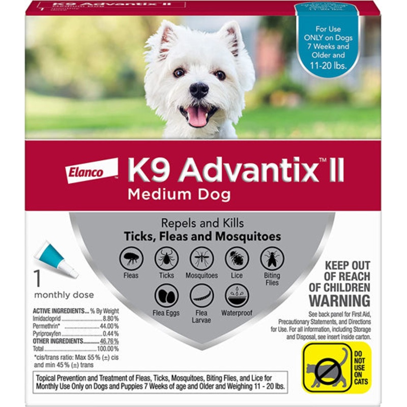 Advantage II Single Dose Medium Dog Teal
