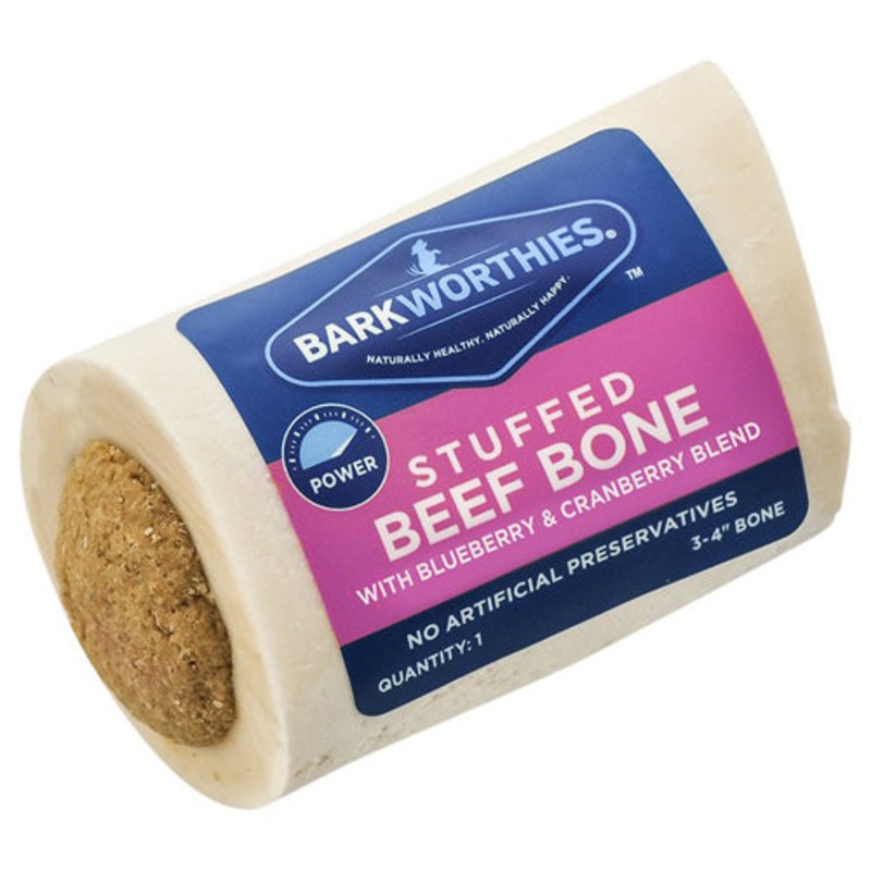 Barkworthies Dog Shin Bone Stuffed Bcn 3-4 Inch