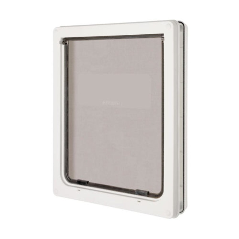 Ani Mate Dog Mate Dog Door White; Clear Large