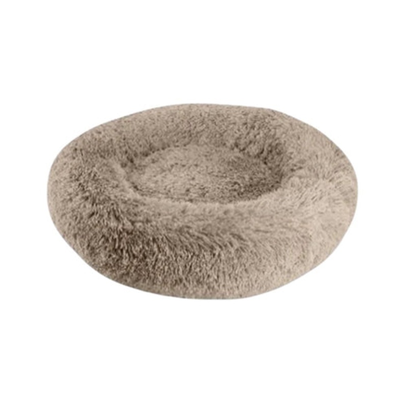 Arlee Warmly Shaggy Donut Taupe 39 x 39 x 10 Inch
