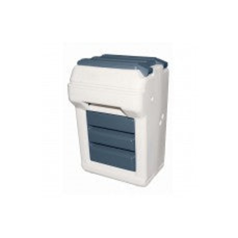 Bergan Aut-o-Dine 25 Automatic Food Dispenser Beige; Navy