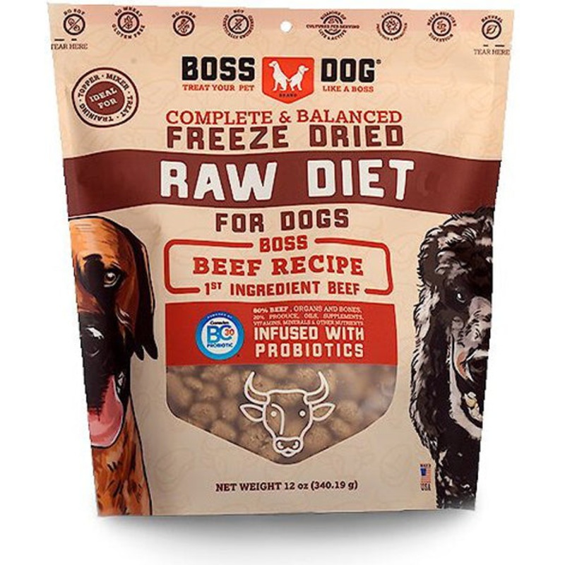 Boss Dog Freeze Dried Diet Complete Beef 12oz