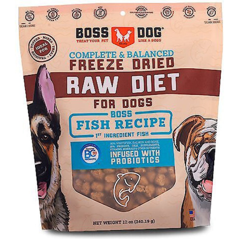 Boss Dog Freeze Dried Diet Complete Fish 12oz