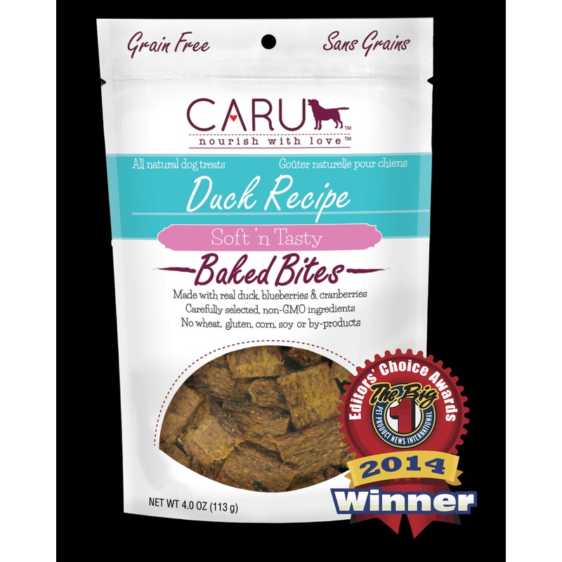 Caru Dog Natural Duck Recipe Bites 4Oz.