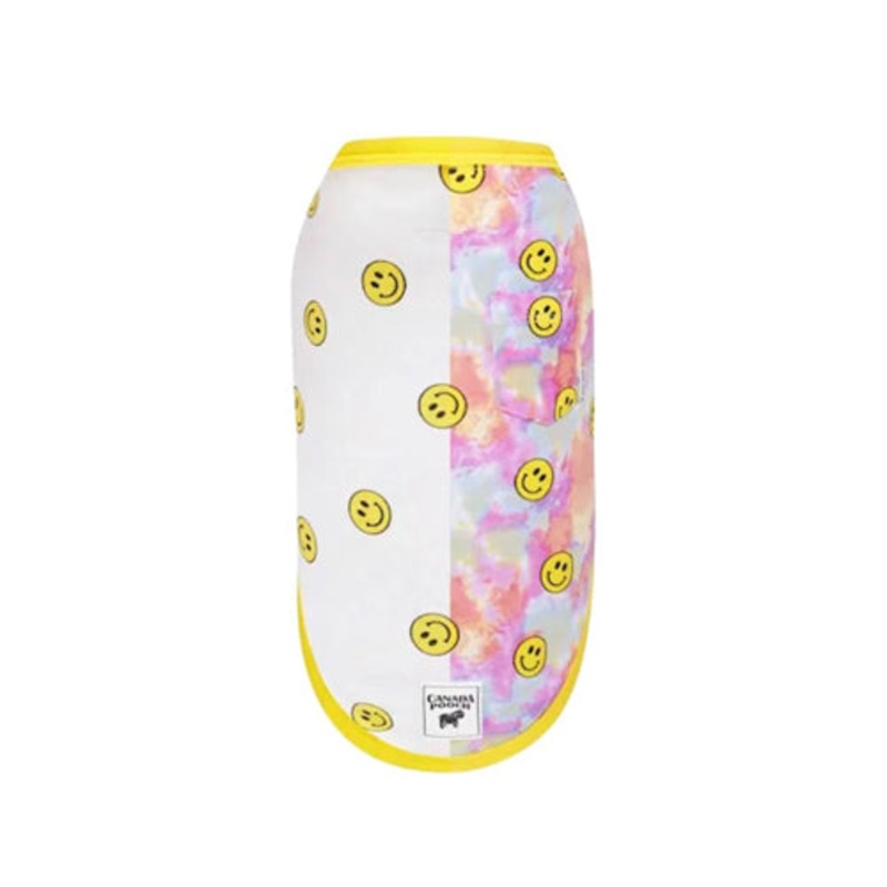 Canada Pooch Dog Pick Me Poncho Tie Dye Smiley 10