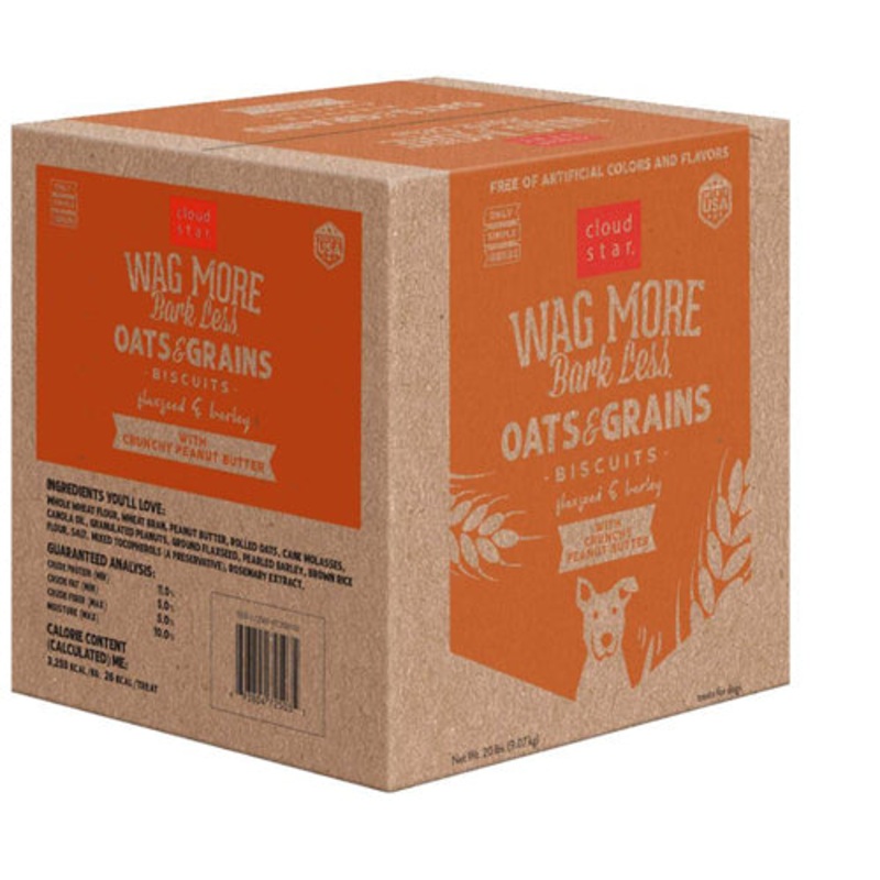 Wag More Dog Oven Baked Peanut Butter 20lb.