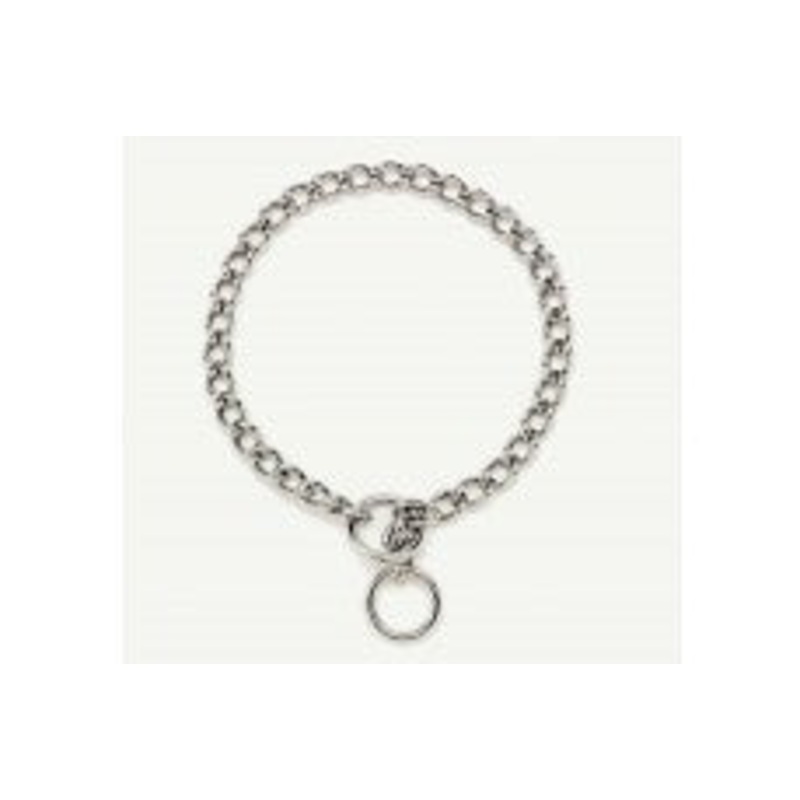 Titan Chain Training Dog Collar Medium Nickel; Chrome 2.5 mm x 20 in