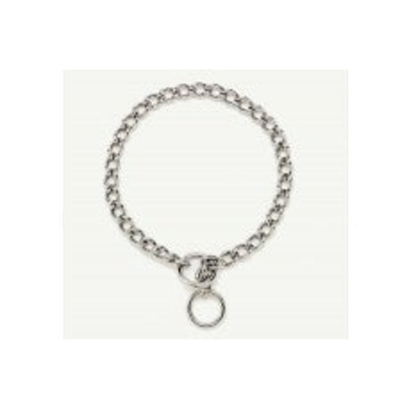 Titan Chain Training Dog Collar X-Heavy Nickel; Chrome 4 mm x 28 in