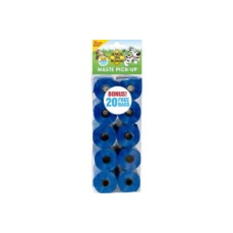 Bags on Board Waste Pick-up Bags Refill Blue 140 Count
