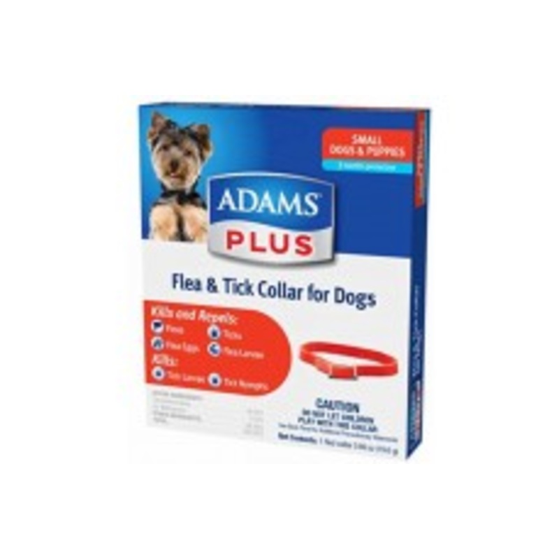 Adams Plus Flea and Tick Collar for Dogs; Small