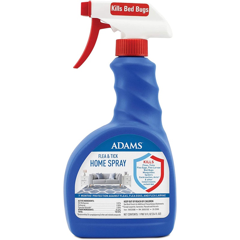 Adams Flea and Tick Home Spray; For Indoor Use 24 Ounces