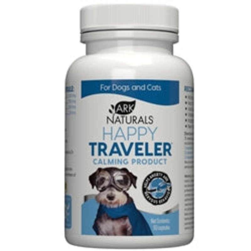 Ark Naturals Happy Traveler Dog and Cat Capsules, 30 Capsules