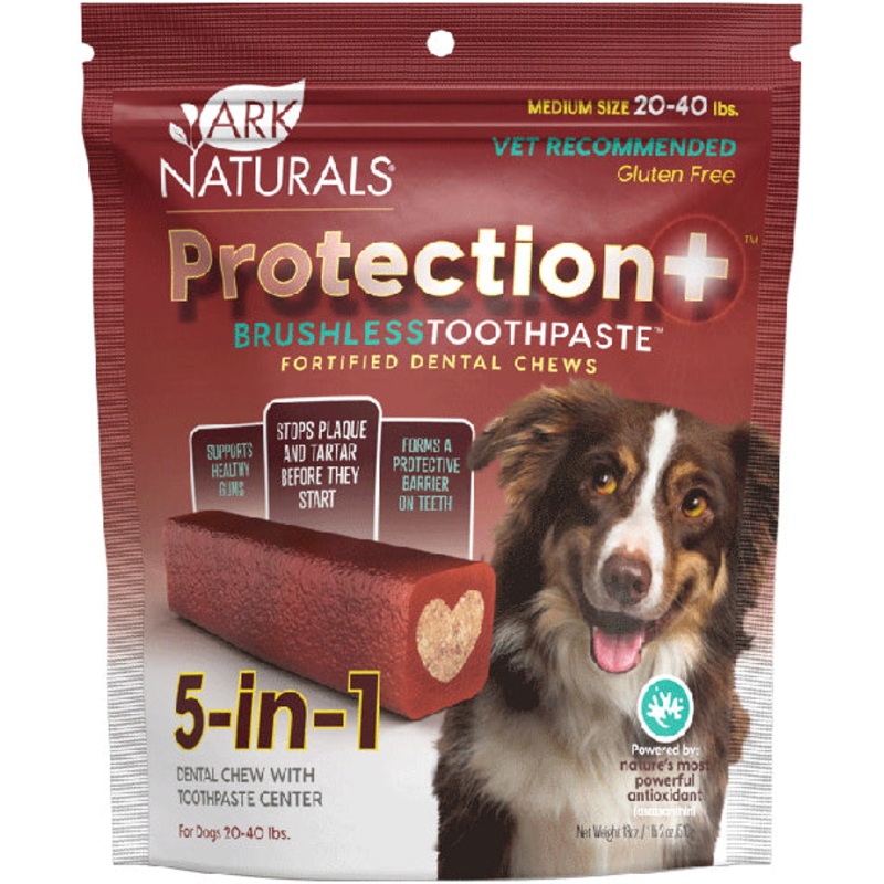 Ark Naturals Protection+ Toothpaste 5 In1 1 Lb 2Oz Bag Medium Chews