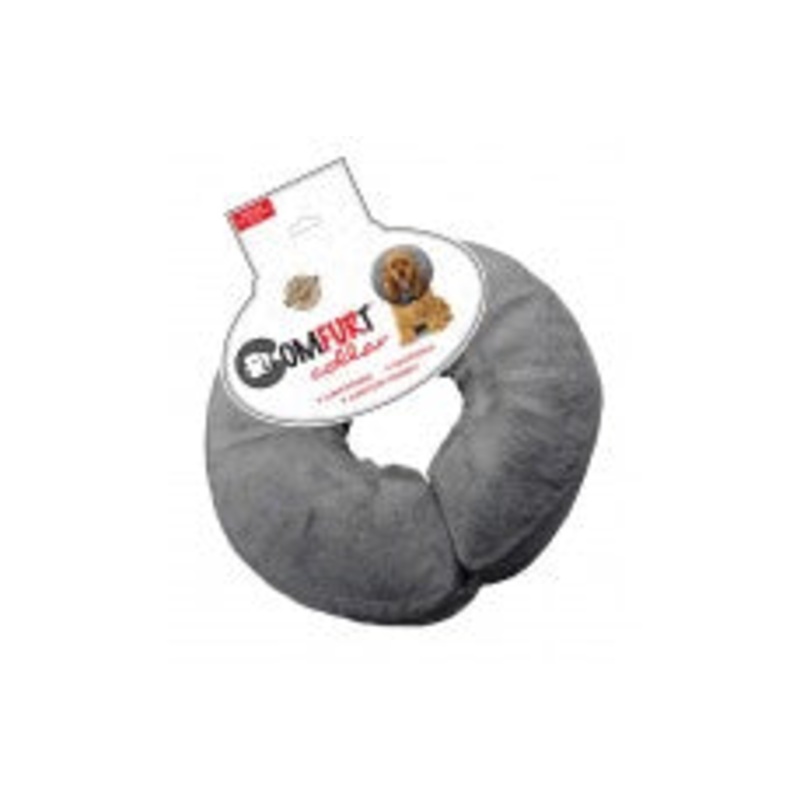 Arlee Pet Products Poly Filled Adjustable E-Collar Charcoal Medium
