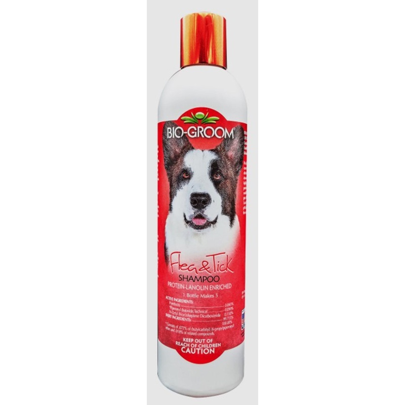 Bio Groom Flea & Tick Shampoo for Dogs 12 fl. oz
