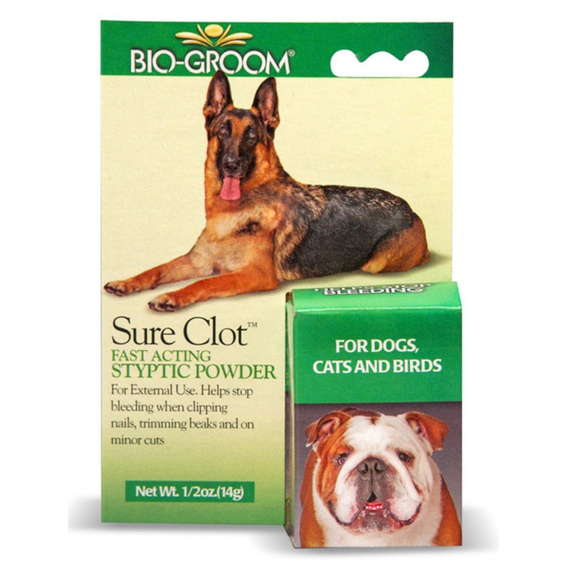 Bio Groom Sure Clot Fast Acting Styptic Powder 0.5 oz