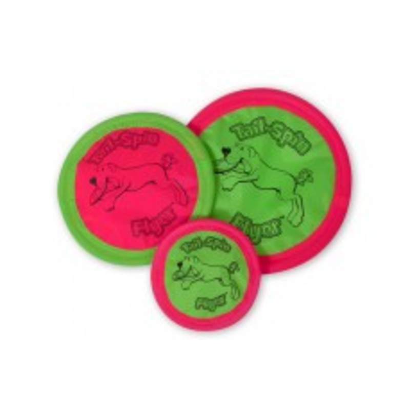 Booda Tail Spin Flyer Dog Toy Multi-Color 7 in