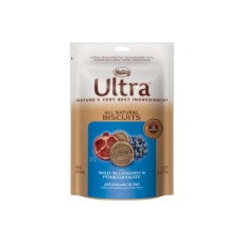 Ultra All Natural Biscuits Antioxidant Blend With Wild Blueberry and Pomegranate Dog Treats 16 Oz.