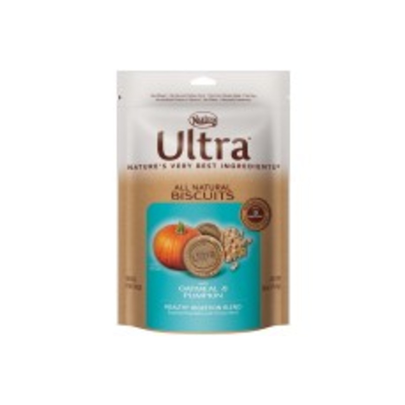 Ultra All Natural Biscuits Healthy Digestion Blend With Oatmeal and Pumpkin Dog Treats 16 Oz.