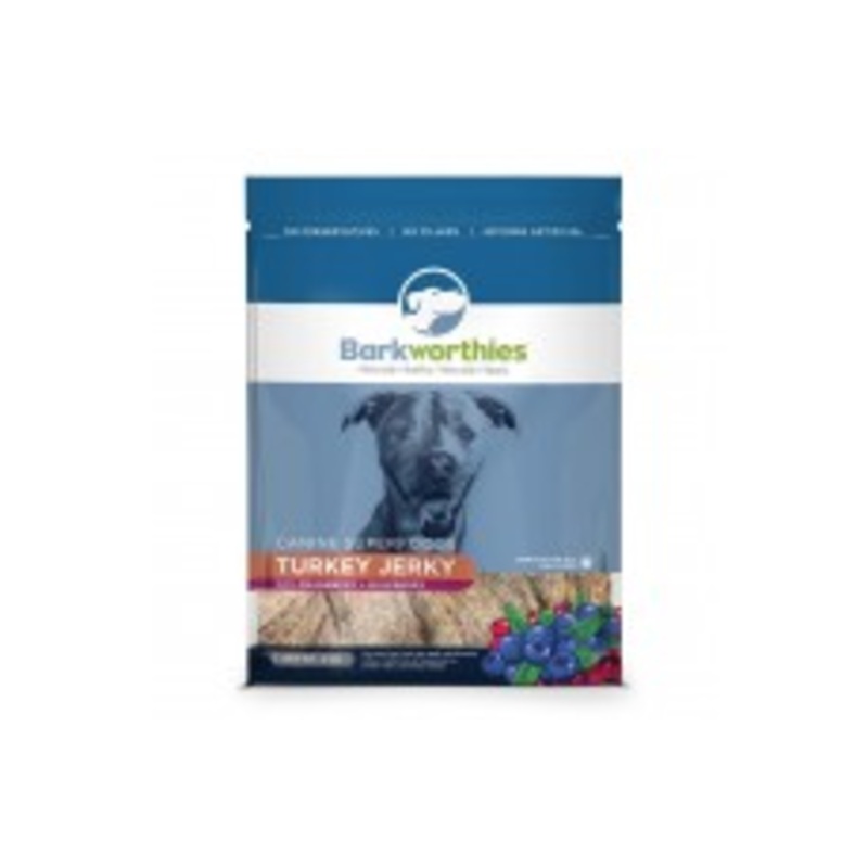 Barkworthies Jerky Turkey Berry 4Oz
