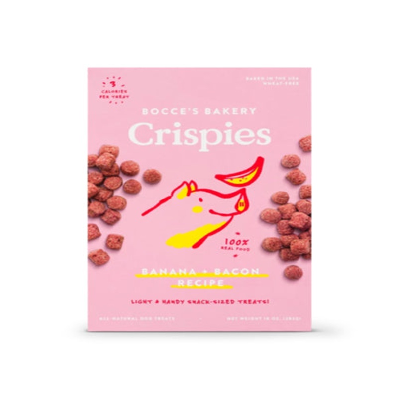 Bocces Dog Crispies Bacon and Banana 2Oz