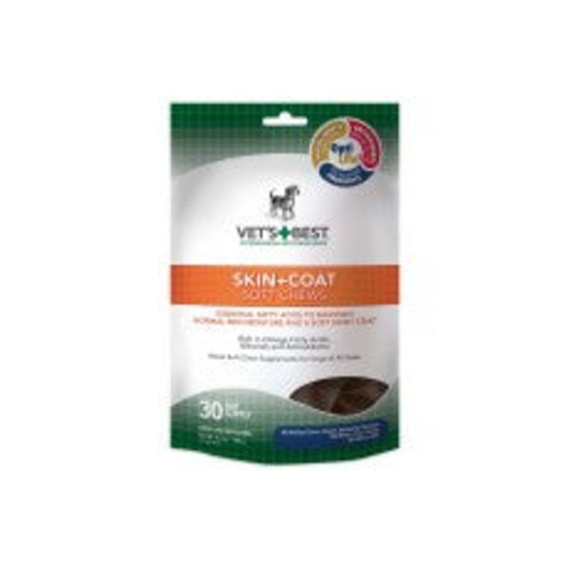 Vets Best Skin Coat Soft Chews 1ea-4.2 oz; 30 ct