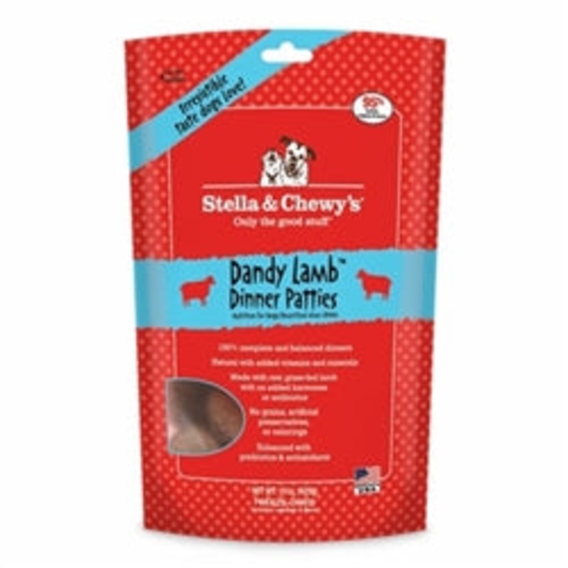 Stella and Chewys Freeze Dried Dog Food Lamb Dinner Patties 5.5 Oz