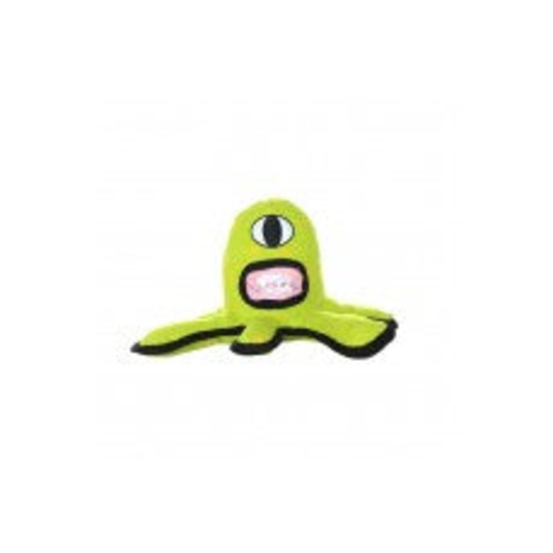 Tuffy Alien Durable Squeaky Dog Toy Green 12 in