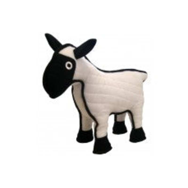 Tuffy Barn Yard Series Dog Toy Sheep Black; White